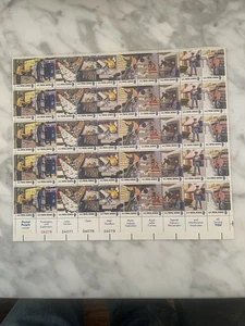 1973 8c Postal People full Sheet Scott #1489-1498, MNH Free Shipping Popular - Bild 1 von 1