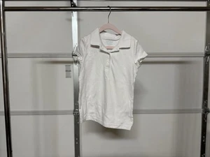 Girls Cat & Jack White Polo Shirts ~ Size S 6/6X - Picture 1 of 1