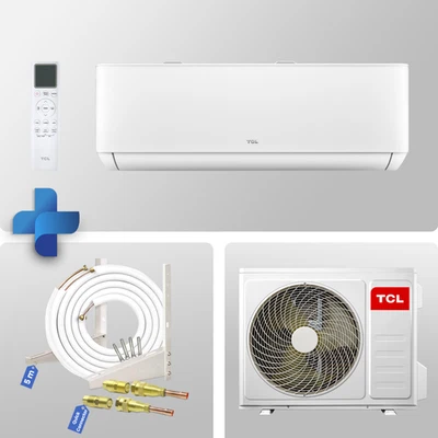 Split Klimaanlage 12000 BTU TCL T-PRO 3,4 kW Quick Connect Leitung + Halter