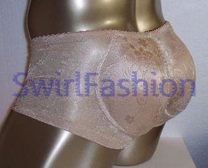 Pantalones cortos de encaje acolchados para mujer W3811 negros desnudos - Imagen 1 de 13