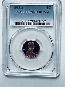 1993-S Lincoln Memorial Reverse Cent PCGS PR69RD DCAM