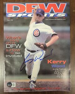 Kerry Wood Signed DFW Sport Magazine April 99 Beckett Auto Chicago Cubs Baseball