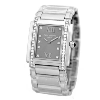 PATEK PHILIPPE Acero Inoxidable Diamante 4910 Veinty 4 Pizarra Caja 24 Garantía 4910/10A Foto 1 de 3