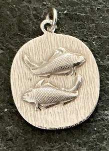 925 Silber Anhänger Sternzeichen Fisch Tierkreiszeichen, 1,65g - Bild 1 von 1