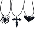 Unique Cross Pendant Clavicle Chain Hip Hop Moth Charm Choker Necklace