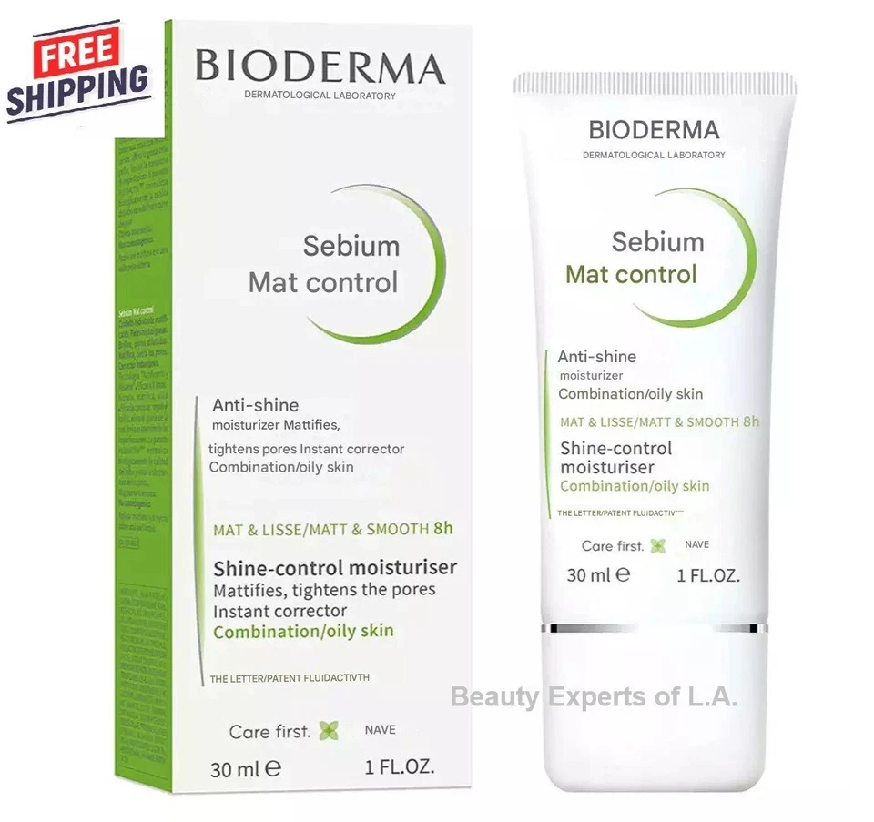 BIODERMA Sebium Mat Control Shine-control Moisturizer 1 Oz