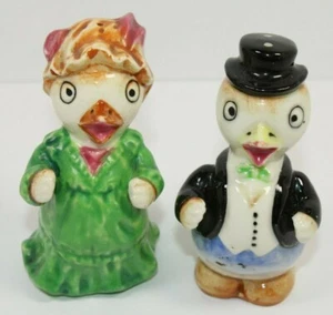 De colección. Salero y pimentero de cerámica antropomórfica para pollos pollos - Japón - Imagen 1 de 8