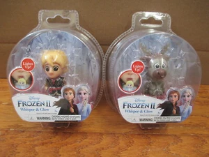 Disney Frozen 2 Whisper & Glow Light Up Doll Figure Lot Kristoff Sven Reindeer - Picture 1 of 1