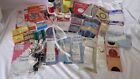 VTG Assortment Sewing crafts Buttons needles sets mix lot of 49 pc Trading Cards