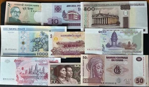 SUPERBE  LOT de  50  Billets  Neuf  différents du Monde Entier - A  VOIR - Picture 1 of 6