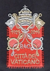 VATICAN CITY 2019 SCOTT NH " 1710 X" Embroidered Papal Arms Fabric -FreeShip USA - Picture 1 of 1