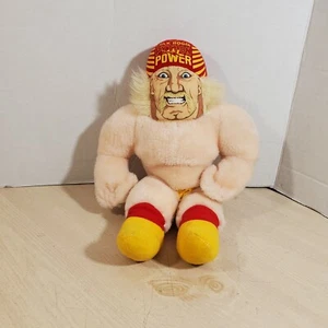 Vintage 1990's WWF Wrestler Hulk Hogan Python Power Bandai Plush Auction Figure  - Picture 1 of 18