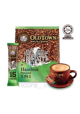 Old Town Café Blanco Sabor Avellana 3 en 1 Café Instantáneo Envío GRATIS Foto 1 de 4