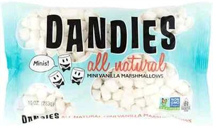 Dandies - Minis - Vegan Marshmallows, Vanilla, 10 Ounce (Pack of 4) - Picture 1 of 3