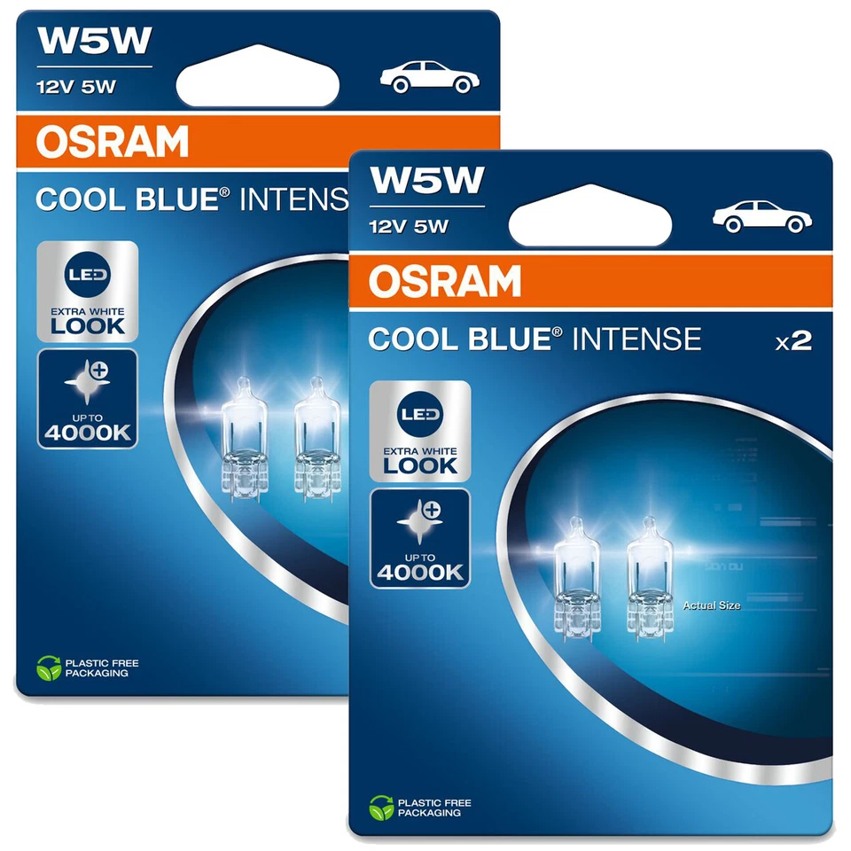 2 OSRAM COOL BLUE INTENSE Signallampen W5W 12V 5W 50lm 2825CBN-2BL
