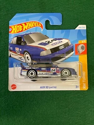 HOT WHEELS AUDI 90 QUATTRO SALOON HW TURBO MINT ON CARD 104 - Image 1 of 3