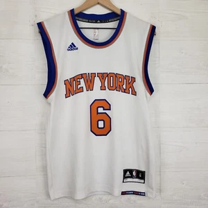 Adidas Kristaps Porzingis New York Knicks #6 White Home NBA Jersey Uomo Small - Foto 1 di 12