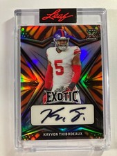 2022 Leaf Exotic Kayvon Thibodeaux Butterfly 2/4 Auto Rookie Card