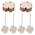 20Pcs Wooden Shamrock Ornaments for St. Patrick's Day DIY Home Decor