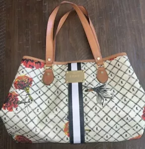 HTF L.A.M.B. GWEN STEFANI MARIGOLD XL TOTE BAG PVC/LEATHER NICE! - Picture 1 of 9