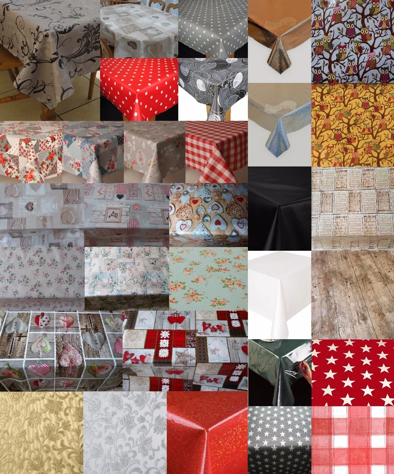 WIPE CLEAN VINYL PVC PLASTIC TABLE CLOTHS CHILDRENS PARTY EVENTS PLAIN OCCASIONS - Image 1 of 1