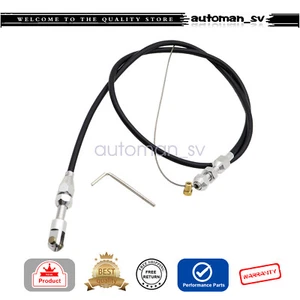 For LS1 Chevy 36" Stainless Steel Black Throttle Cable 4.8 5.3 5.7 6.0 Engine LS - Picture 1 of 5