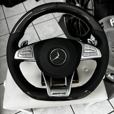 Mercedes Carbon Sport Lenkrad AMG 238+476 Spurassistent W222 C217 W166 W213 W205 - Bild 1 von 4