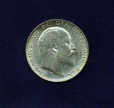 GREAT BRITAIN - ENGLAND EDWARD VII  1907 1 SHILLING SILVER COIN, UNCIRCULATED - Image 1 of 2