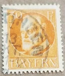 Francobollo Scott Bavaria 104 1914 30pf - Foto 1 di 2