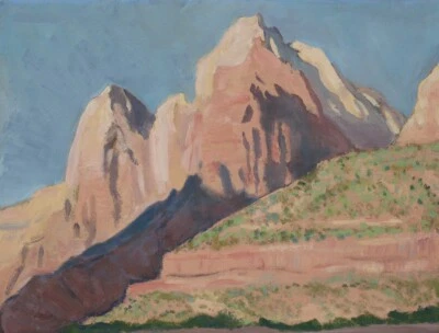 Maynard Dixon : Landscape Zion National Park : 1933 : Art Print - Image 1 of 2