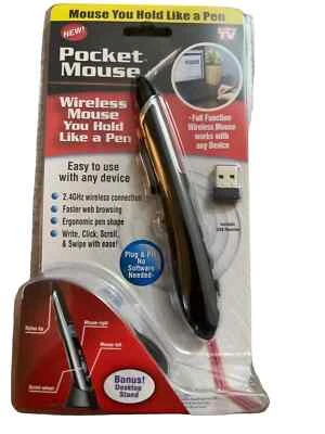 New sealed Wireless Pocket Computer Mouse Pen With Stand in sealed package - Image 1 of 2