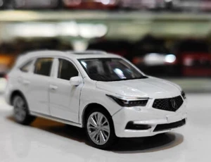 TG Bburago 1:64 Blanco Acura MDX SUV Modelo Deportivo Juguete Diecast Metal Coche Nuevo - Imagen 1 de 7