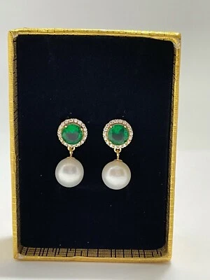 Серьги с подлинным пресноводным жемчугом сертифицированы AAA - Изображение 1 из 2