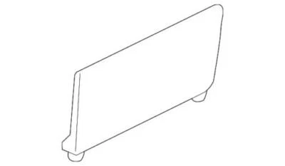 Panel de puerta de navegación original Ford Lincoln 2004 mapa bolsillo 4L7Z-78060B00-ABA Foto 1 de 2