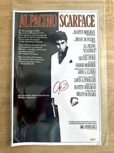 Al Pacino Autographed Scarface 11" x 17" Movie Poster photo COA - Picture 1 of 5