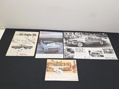 4 Vintage 1960 BUICK ADS Original Print Ad Literature - Image 1 of 4