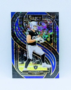 Panini Select Rock Bowers Premier RC Rookie Blue Disco Prizm 2024/25 #118 - Imagen 1 de 2