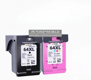 2PK do wkładu atramentowego HP 64XL Envy 6255 6252 7120 7164 7132 6230 7155 7158 - Zdjęcie 1 z 4