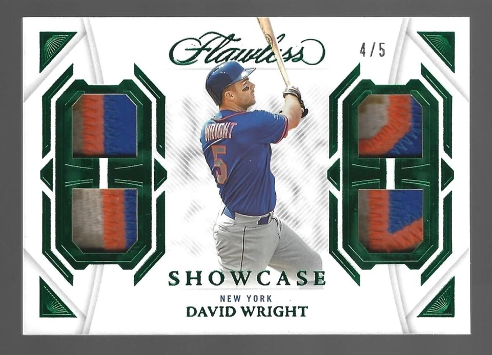 Parche David Wright 2023 Panini impecable cuatro reliquias 4/5 💲 Foto 1 de 3