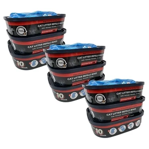 9 Stück Katzenstreu Nachfüllbeutel kompatibel mit Katzenstreu Cat Genie Standard Plus NEU - Bild 1 von 5