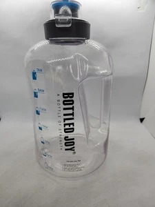 2.5 Liter 85 Oz Large Capacity Water Bottle With Time Marker Reusable Hydration - Picture 1 of 8