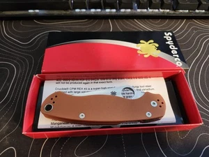 New Spyderco Paramilitary 2 /Burnt orange G10 /Rex 45 /C81GPBORE2 Sprint rare - Picture 1 of 6