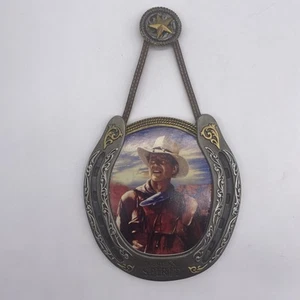 John Wayne Western Spirit Wall Decor Bradford Exchange Plaque Thundering Justice - Picture 1 of 5