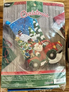 Bucilla The Christmas Drive 86663 18 Stocking - Picture 1 of 4