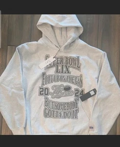 NFL Kendrick Lamar Willy Chavarria Foot Up On The Gas Super Bowl Hoodie Size L - Picture 1 of 7