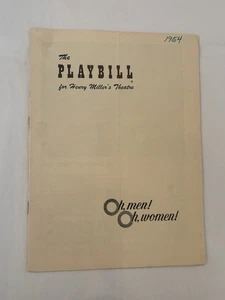 OH, HERREN! OH, DAMEN! Playbill FRANCHOT TONE GIG YOUNG ANNE JACKSON 1954 Broadway - Bild 1 von 8