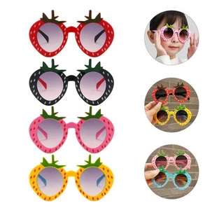 4 Piezas Gafas de Fresa Niños Banquete Divertidas Gafas de Sol Niños Dibujos Animados - Imagen 1 de 10