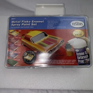 Testors Metal Flake Enamel Spray Paint Set 9217 VTG - Picture 1 of 18