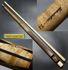 Taco vintage Adam Helmstetter envoltura de cuero tigre eje de arce billar palo de piscina - Imagen 1 de 10