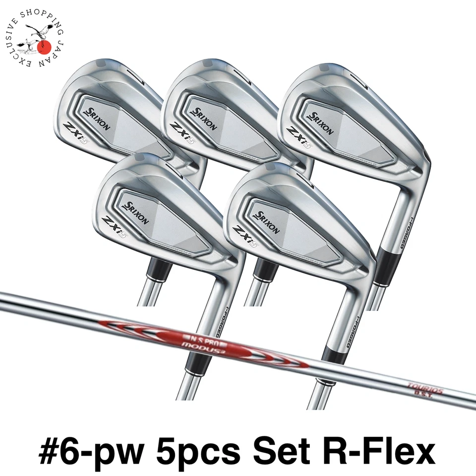 Dunlop SRIXON ZXi5 Iron Wedge 6-pw 5pcs Set MODUS3 TOUR105 DST Steel R-Flex RH - Image 1 of 4